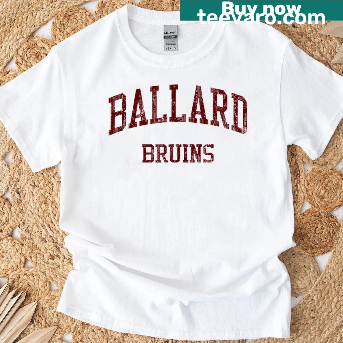 Vintage sports T-shirt celebrating Ballard High School. — on a men's t-shirt