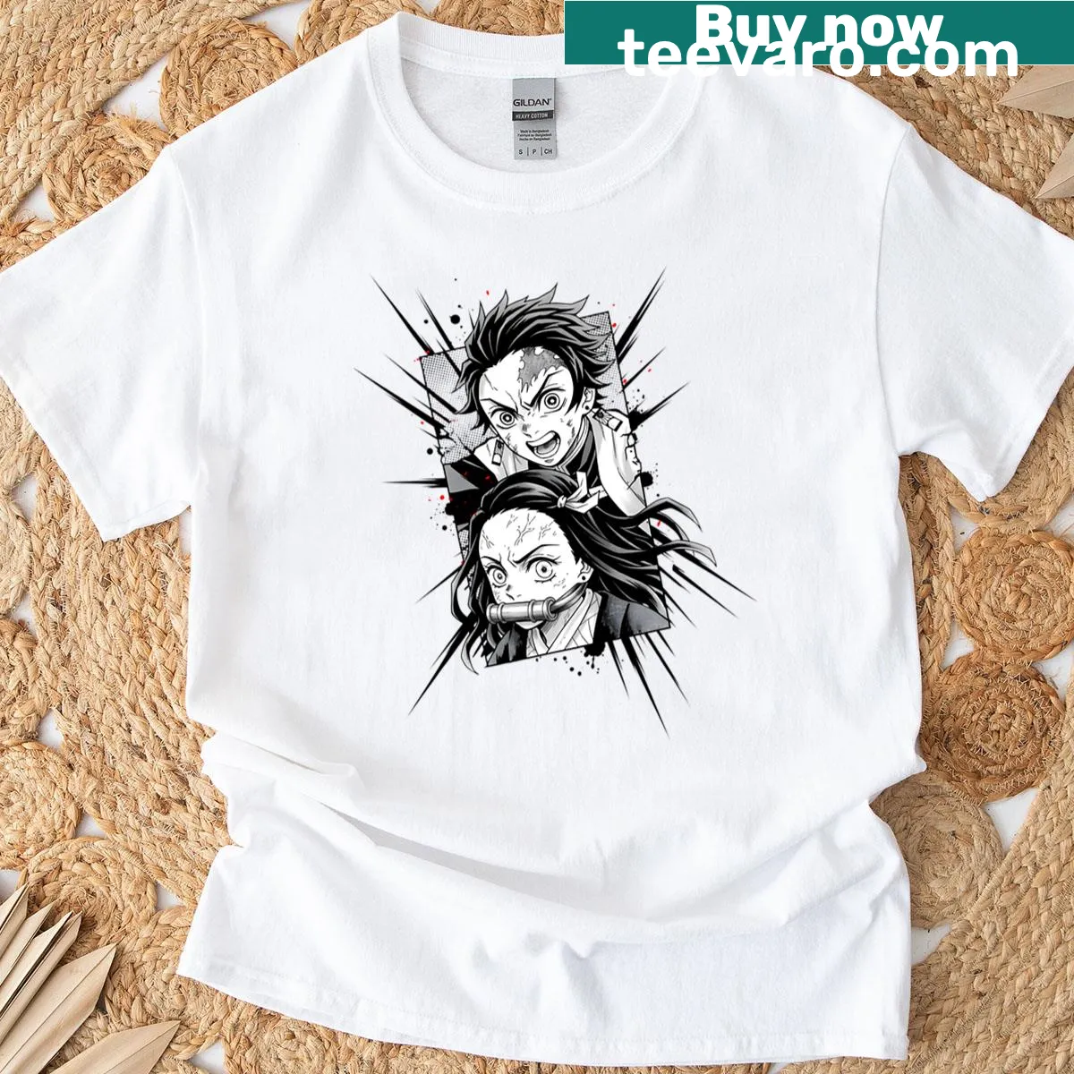 Best Brother and Sister graphic T-shirt, celebrating sibling love. — on a men's t-shirt