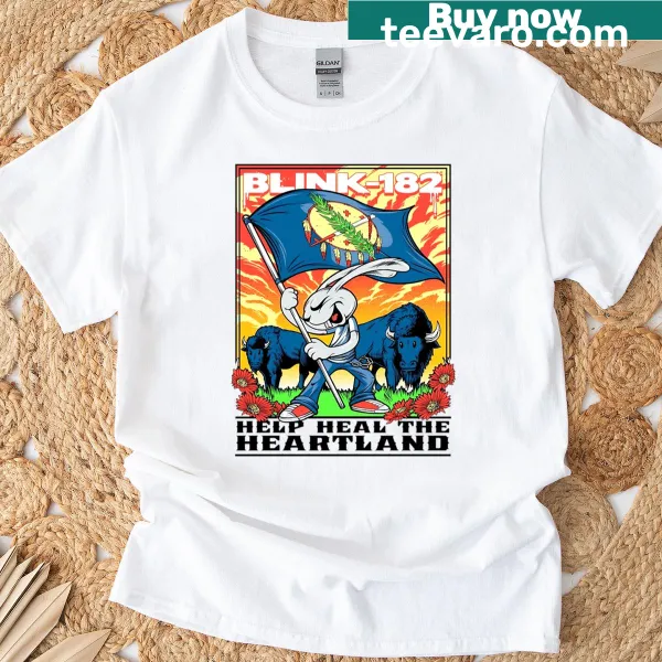 Vintage style Blink 182 graphic on T-shirt