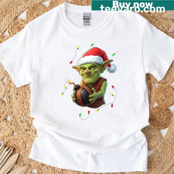 Humorous Clash Royale goblin graphic T-shirt for gamers