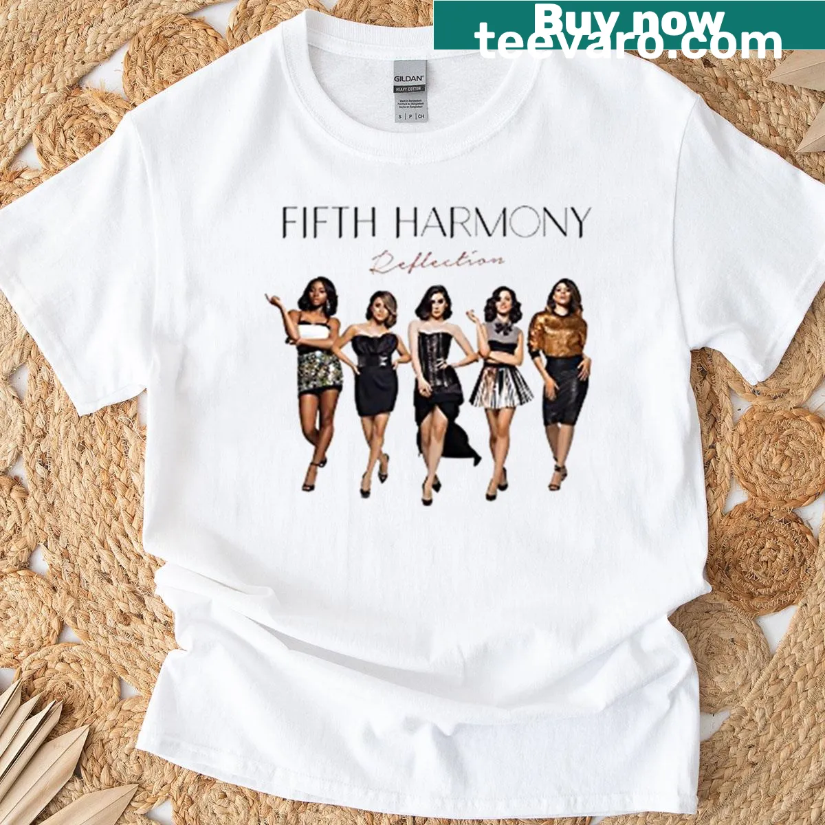Illustration of a confident girl group — on a men's t-shirt