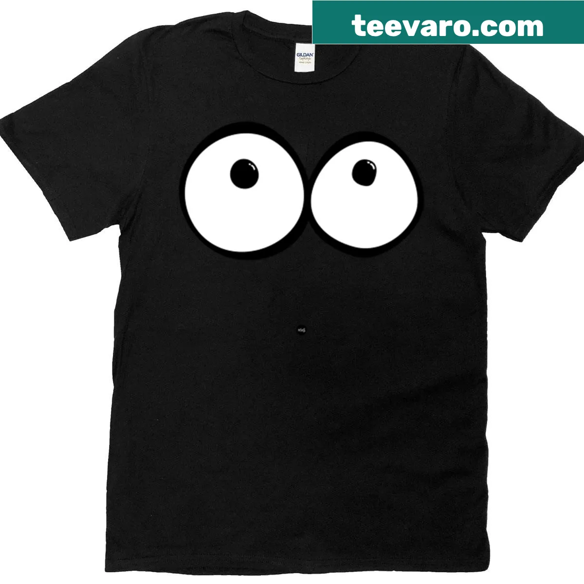 Oversized T-shirt featuring a cartoon character with a curious gaze — on a men's t-shirt