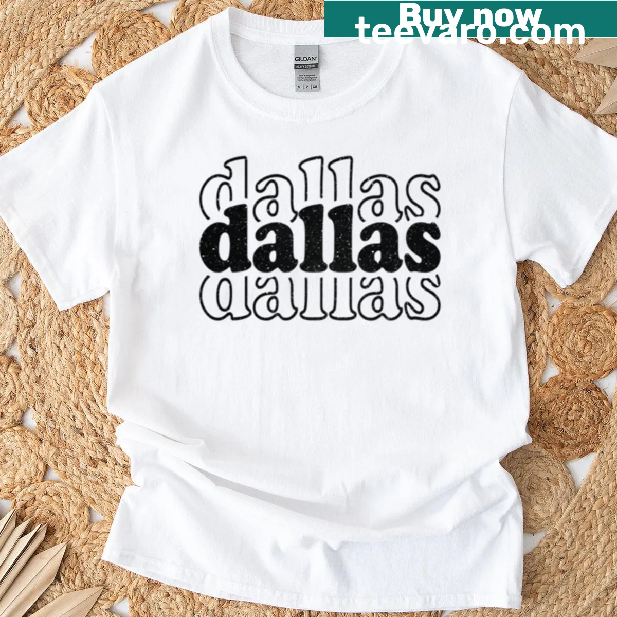 Personalized T-shirt featuring the name 'Dallas' — on a men's t-shirt
