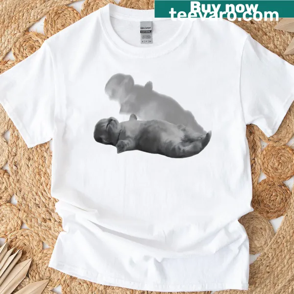 Oversized T-shirt featuring a cute sleepy cat illustration