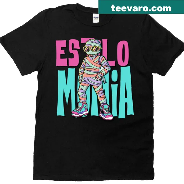 Oversized t-shirt featuring a mummy-inspired graphic