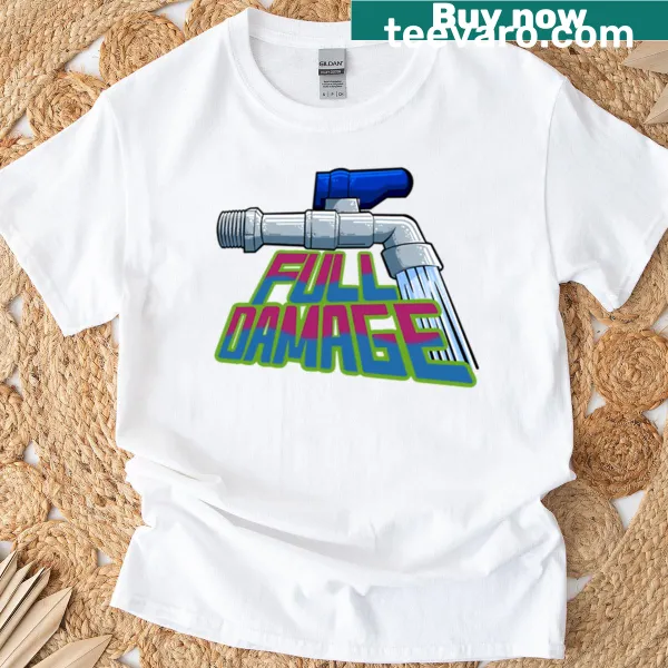 Funny T-shirt with a cartoon faucet design for DIY enthusiasts