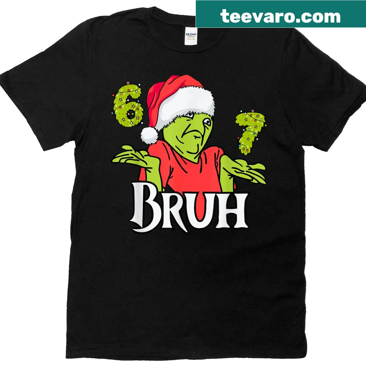 Funny Christmas T-shirt with meme design — on a men's t-shirt