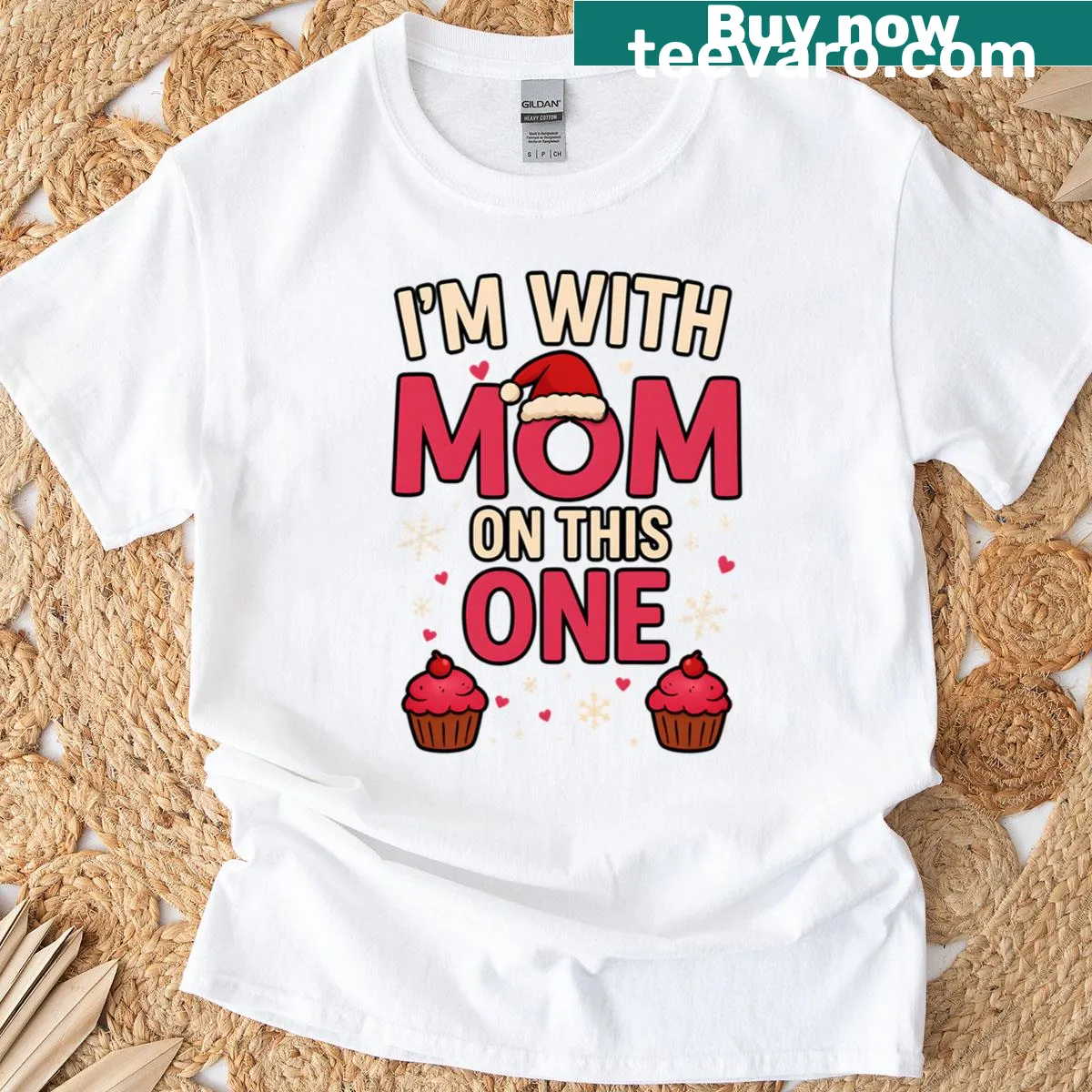 Funny Christmas mom quote t-shirt for family gatherings — on a men's t-shirt