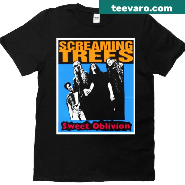 Retro-style T-shirt featuring Screaming Trees graphic