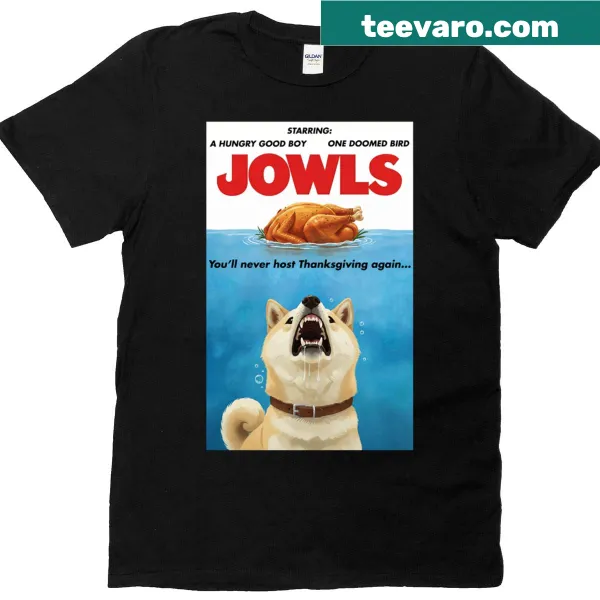 Thanksgiving T-shirt featuring a Shiba Inu and turkey illustration