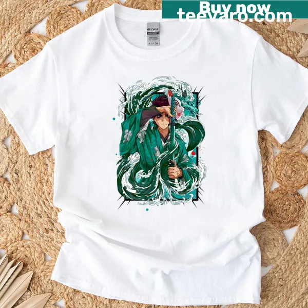 Heart design with green flames illustration on a t-shirt
