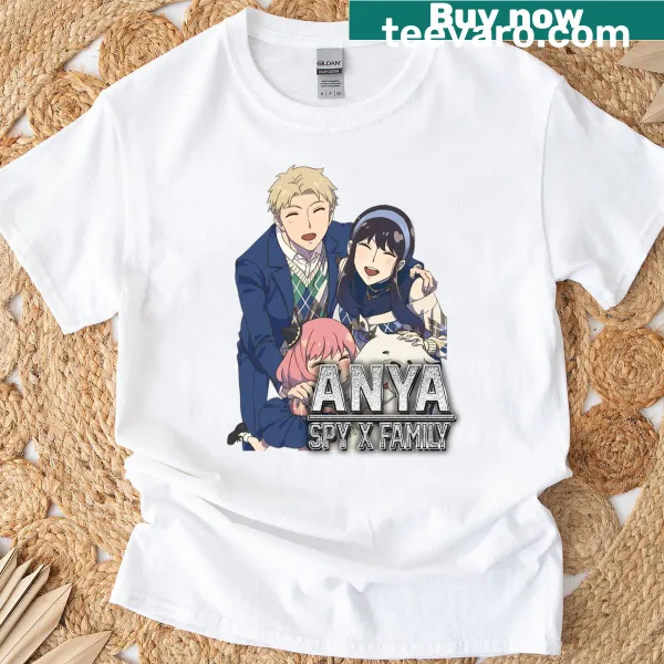 Anime-inspired illustration depicting a happy family watching movies together.