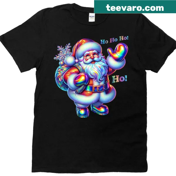 Funny Santa graphic for a holiday shirt with humorous design