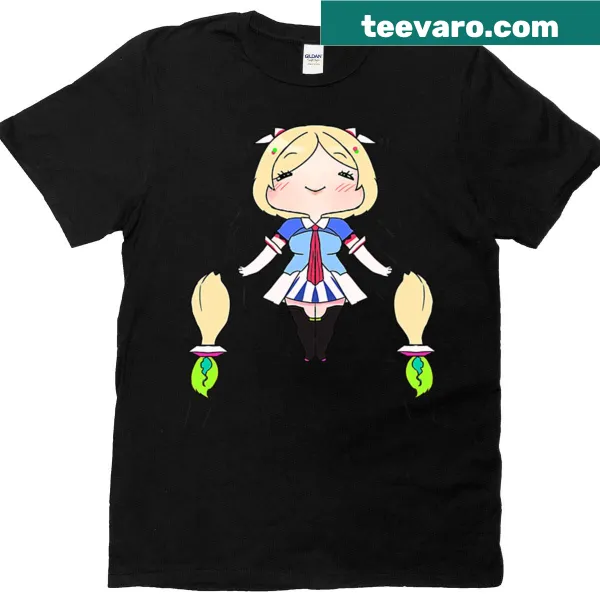 Hololive Aki graphic on t-shirt