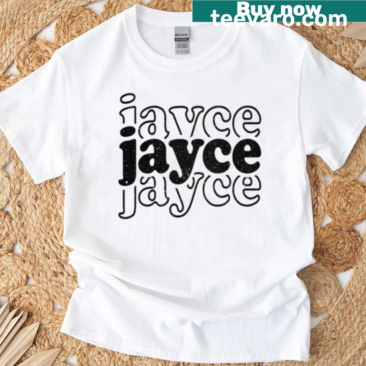 Personalized T-shirt featuring the name Jayce — on a men's t-shirt