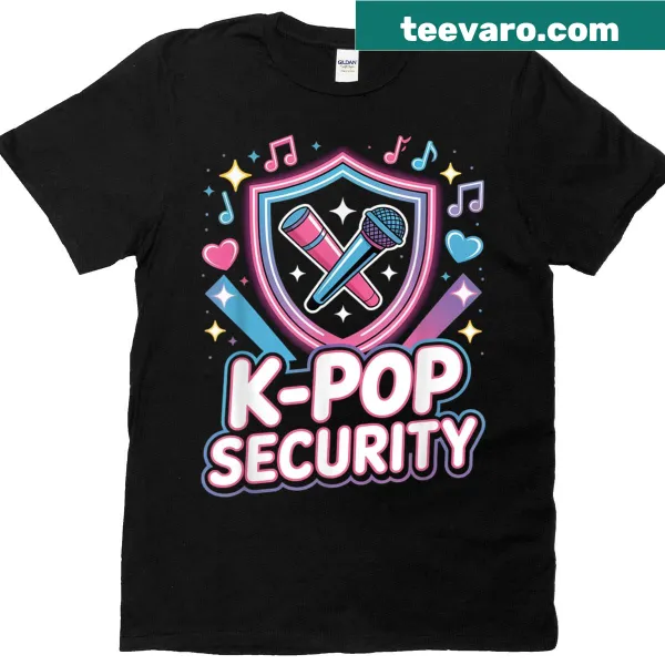 K-pop Security Mom Dad Team typography graphic t-shirt