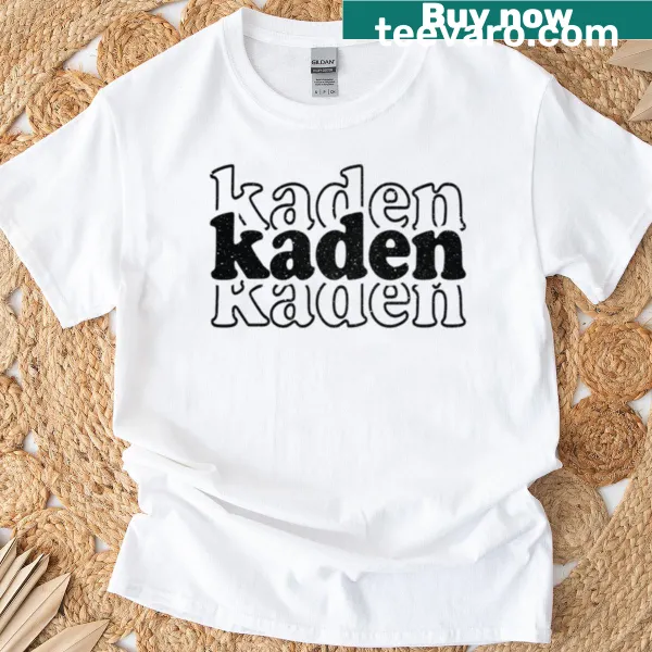 Personalized Kaden name T-shirt for everyday wear