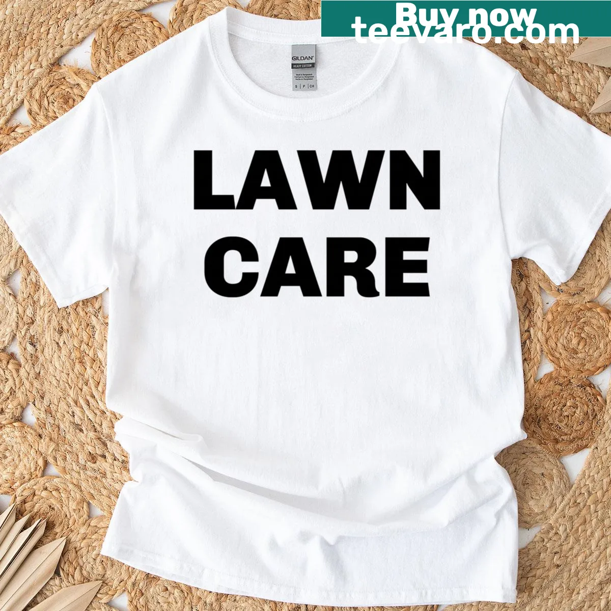 Lawn Care Lawn Caretaker T-shirt for lawn enthusiasts — on a men's t-shirt