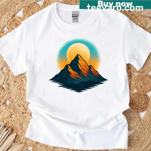 Illustration T-shirt celebrating mountain exploration