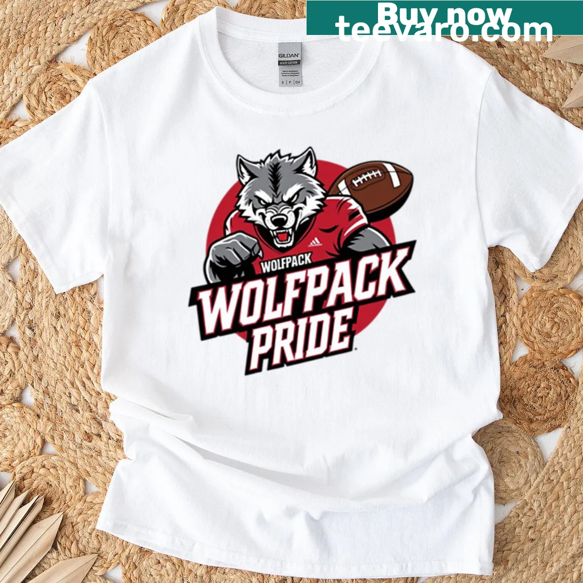 Nc State Wolfpack Football Pride T-shirt — on a men's t-shirt
