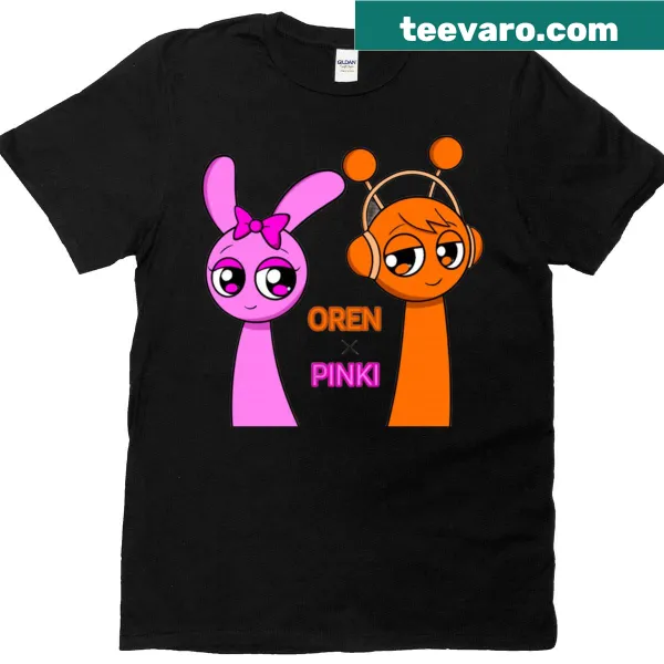 Playful illustration T-shirt featuring Oren X Pinki design