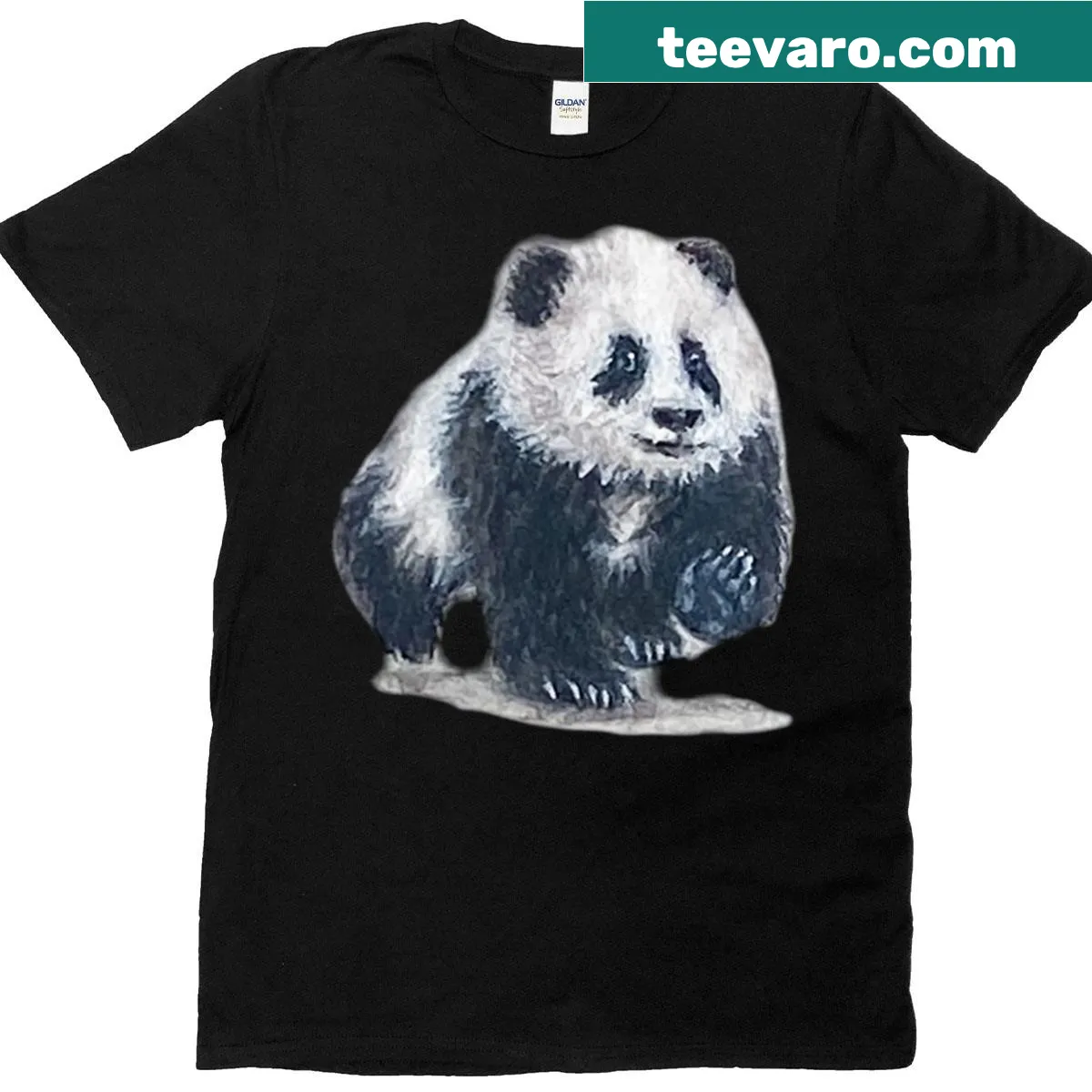 Adorable panda bear graphic on a t-shirt. — on a men's t-shirt
