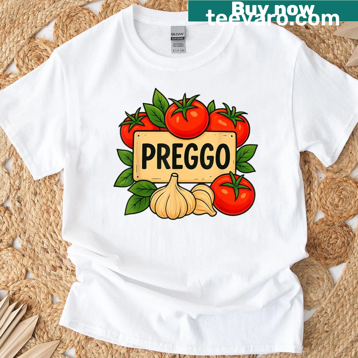 Funny pregnancy reveal design on a t-shirt for expecting moms — on a men's t-shirt