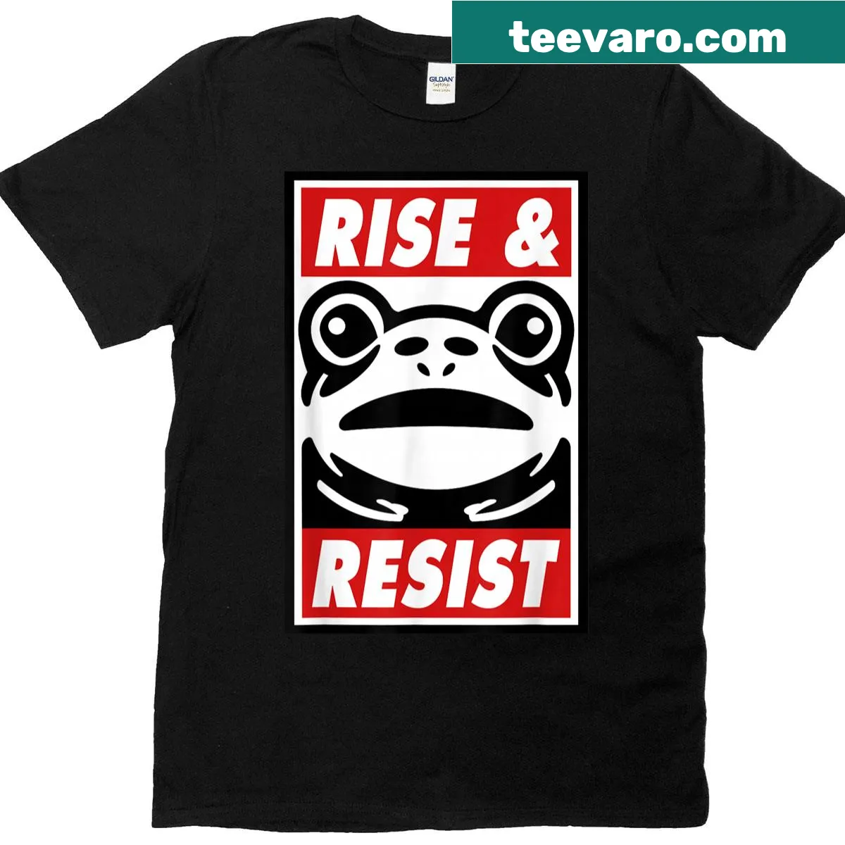 Playful frog illustration on a cheerful T-shirt — on a men's t-shirt