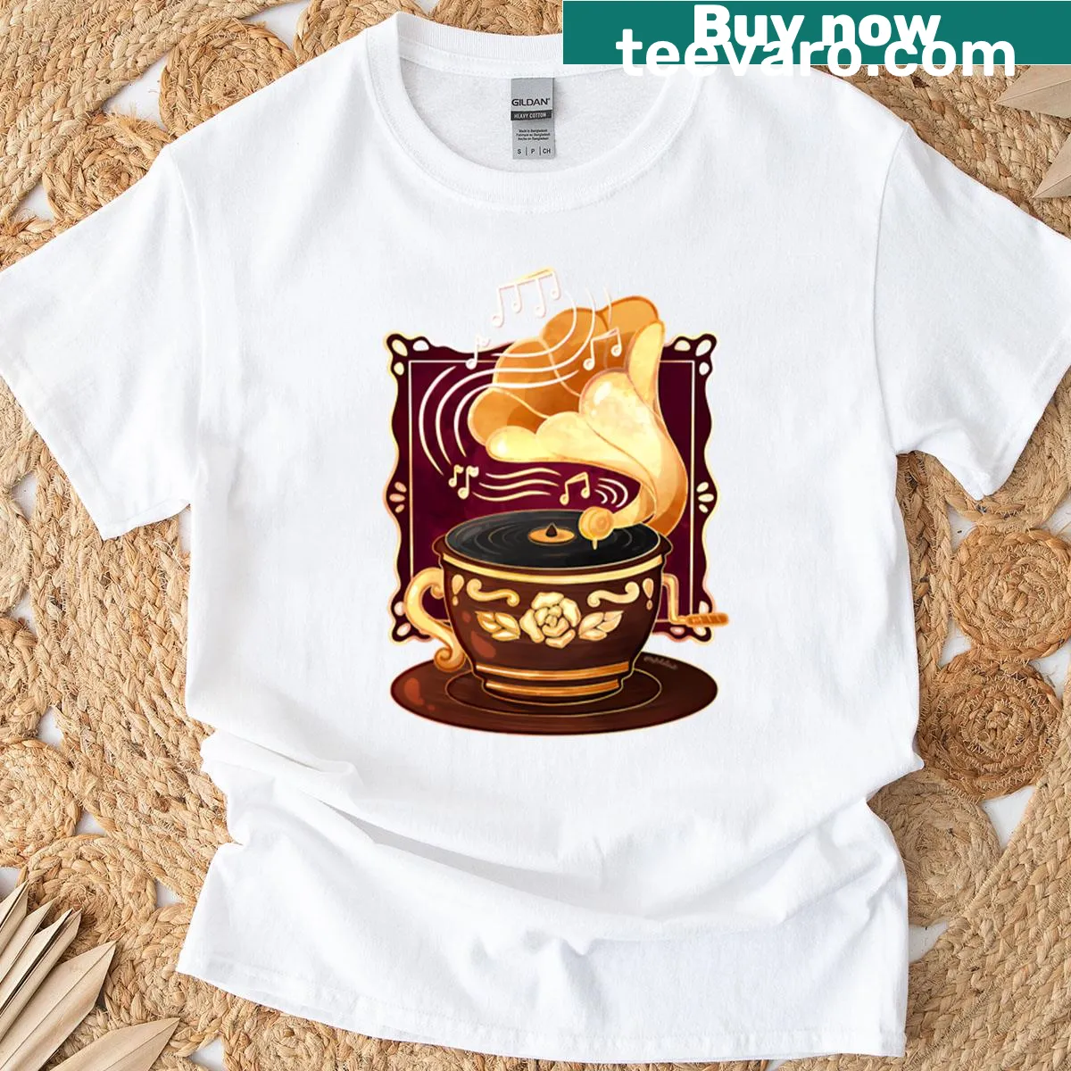 Nostalgic graphic t-shirt capturing sweet memories — on a men's t-shirt