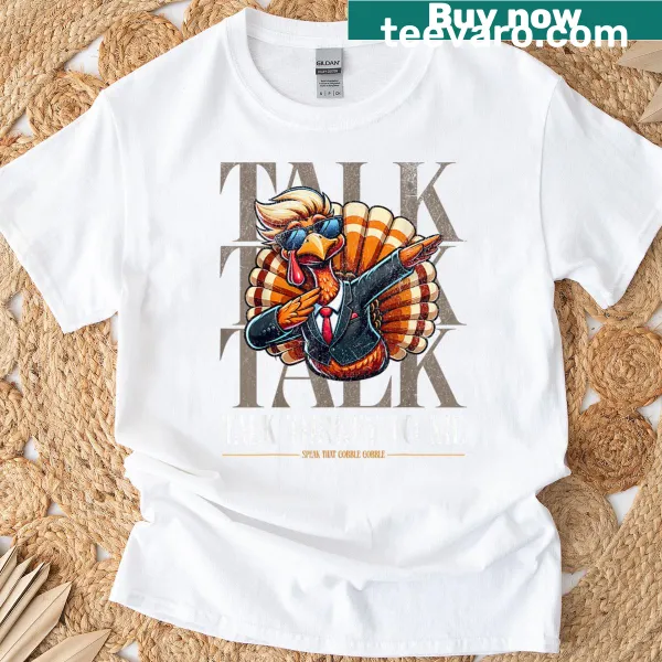 Funny Thanksgiving T-shirt with cartoon turkey and dab pose