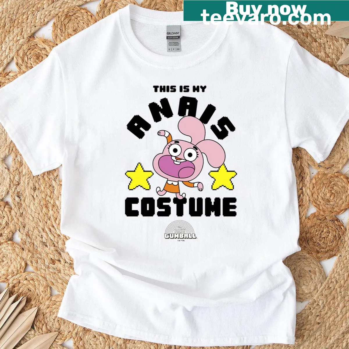 Anais costume T-shirt for kids from The Amazing World of Gumball — on a men's t-shirt