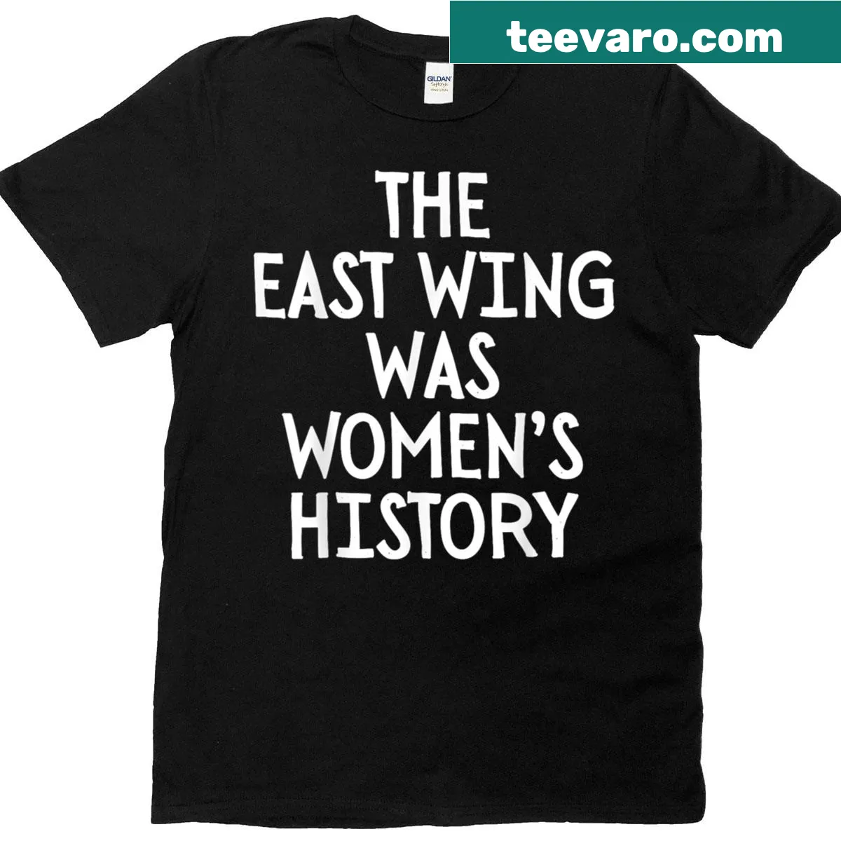 Feminist statement T-shirt celebrating women's history — on a men's t-shirt