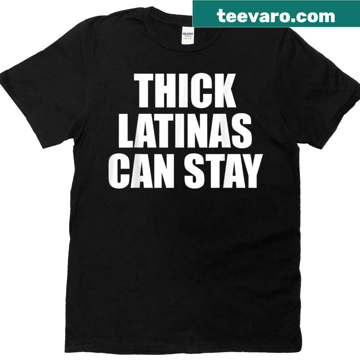 Funny political quote t-shirt for thick Latinas, featuring text on the back. — on a men's t-shirt