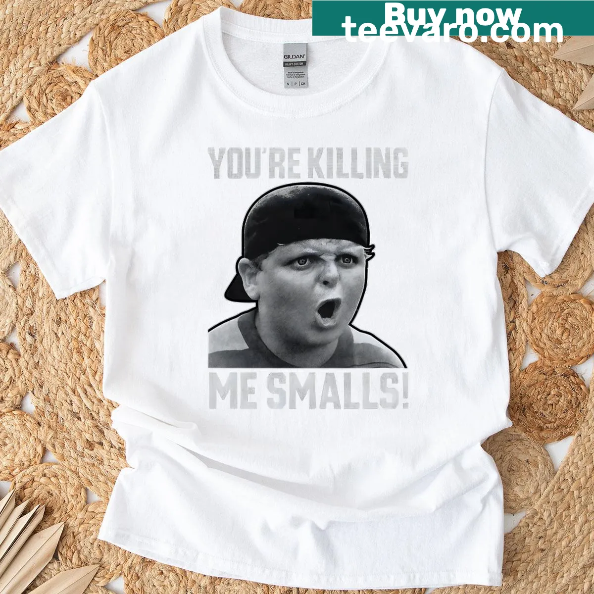 Vintage retro baseball movie fan T-shirt for kids — on a men's t-shirt