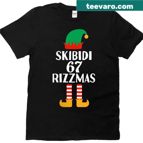 Funny Christmas T-shirt with Gen Z slang design