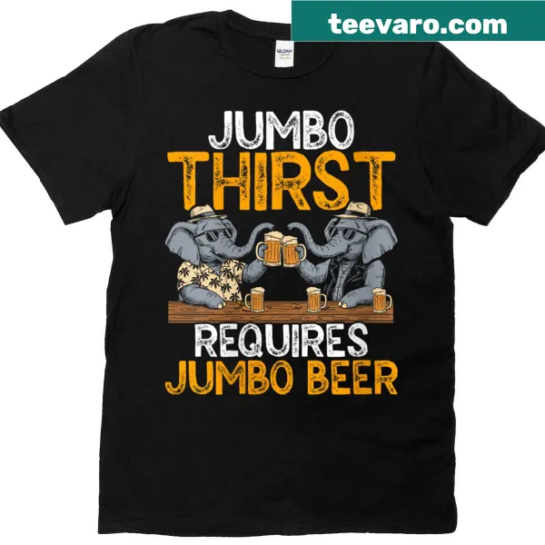 Funny elephant-themed T-shirt for women with humorous text