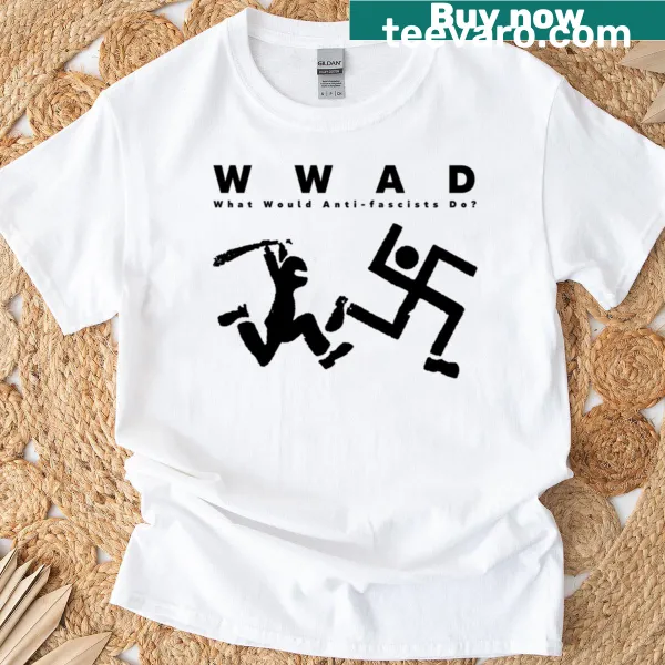 T-shirt with the question 'What Would Anti-fascists Do?' for gamers