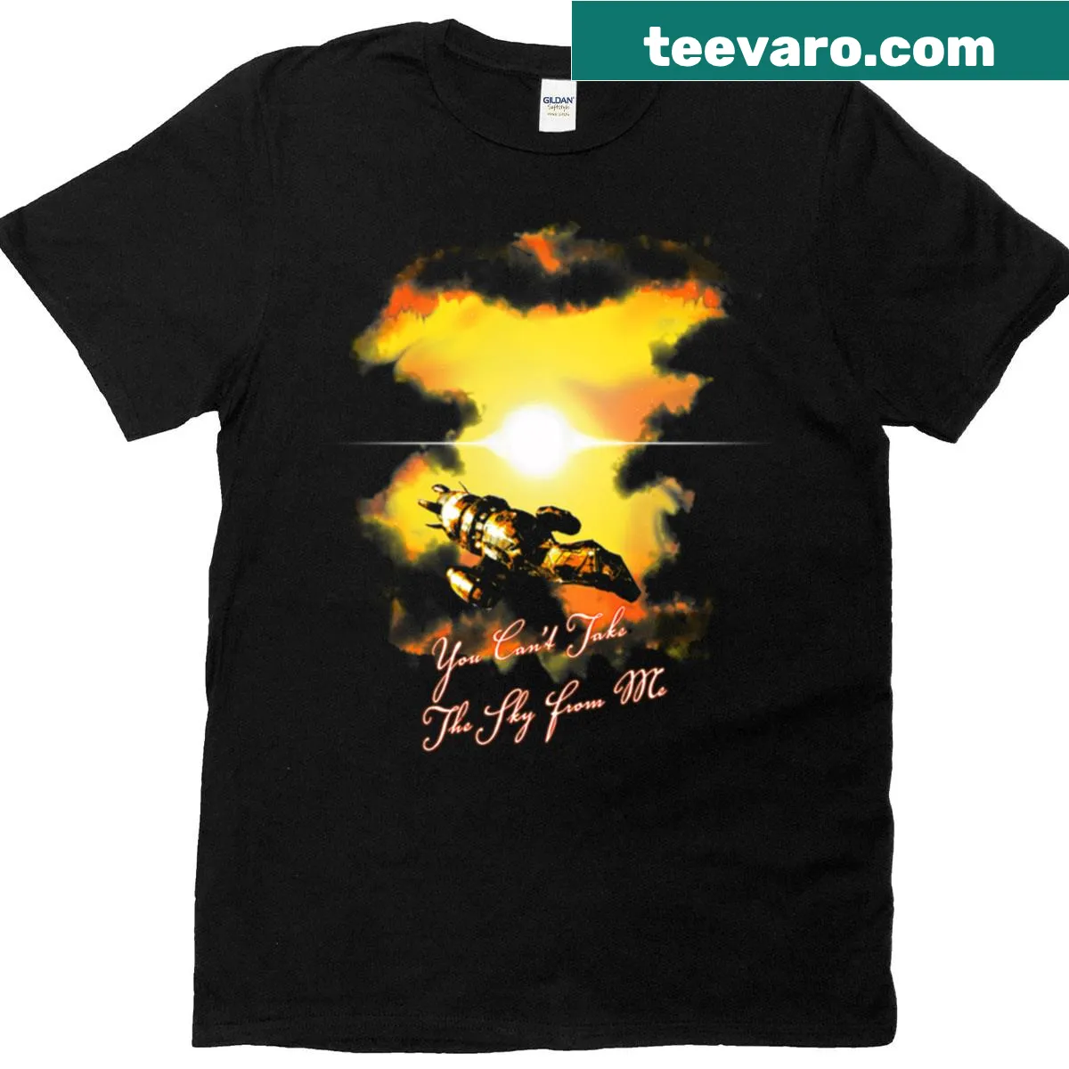 Inspirational typography graphic on a t-shirt with a freedom theme — on a men's t-shirt