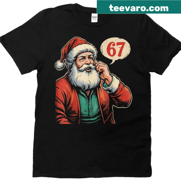 Funny Christmas T-shirt for boys with Santa Claus meme