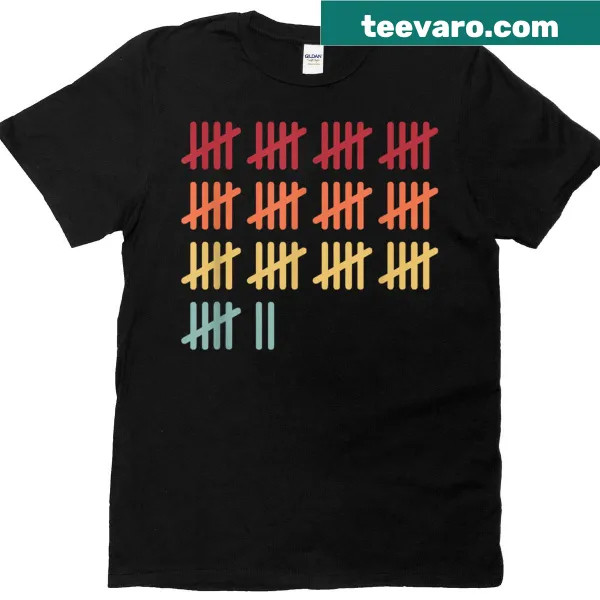 Vintage math teacher t-shirt featuring the number 67 and counting graphics