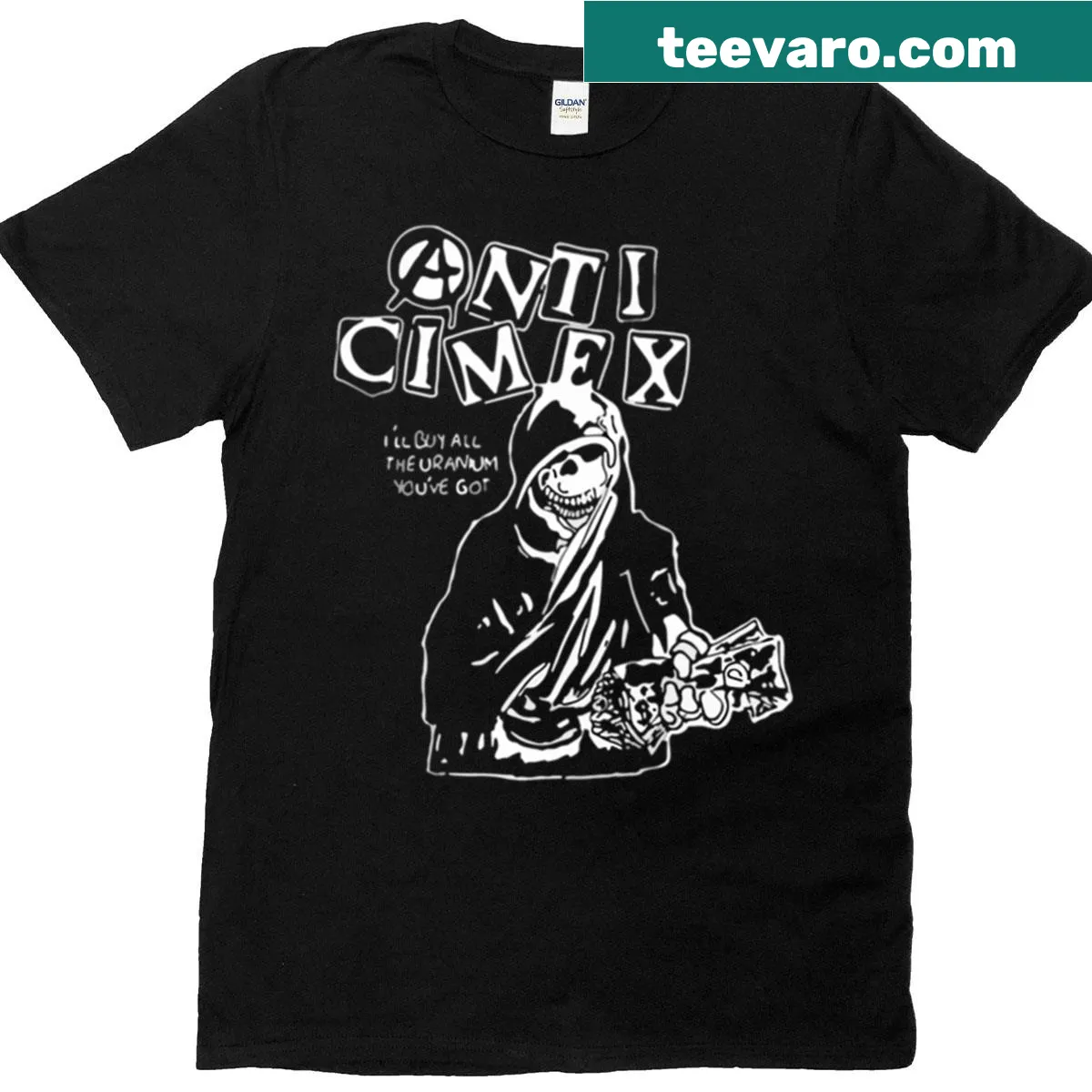 Anti Cimex band T-shirt with edgy graphic design — on a men's t-shirt