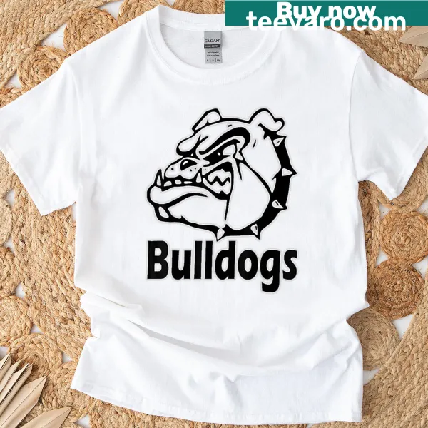 Oversized Bulldogs school spirit t-shirt with bold emblem
