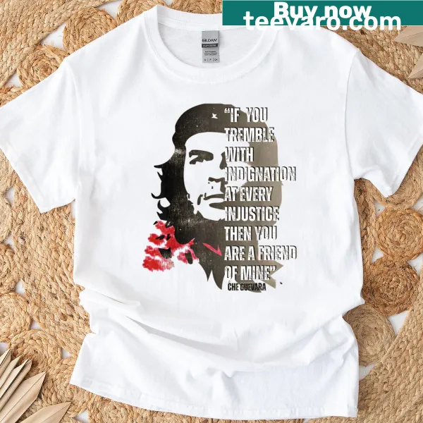 T-shirt with Che Guevara quote in bold typography