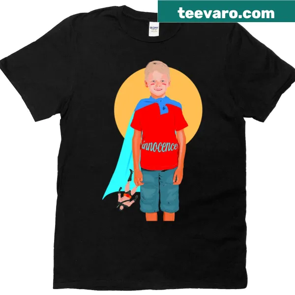 Nostalgic Childhood T-shirt featuring whimsical typography