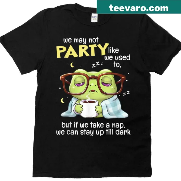 Whimsical frog t-shirt with humorous nap-themed text