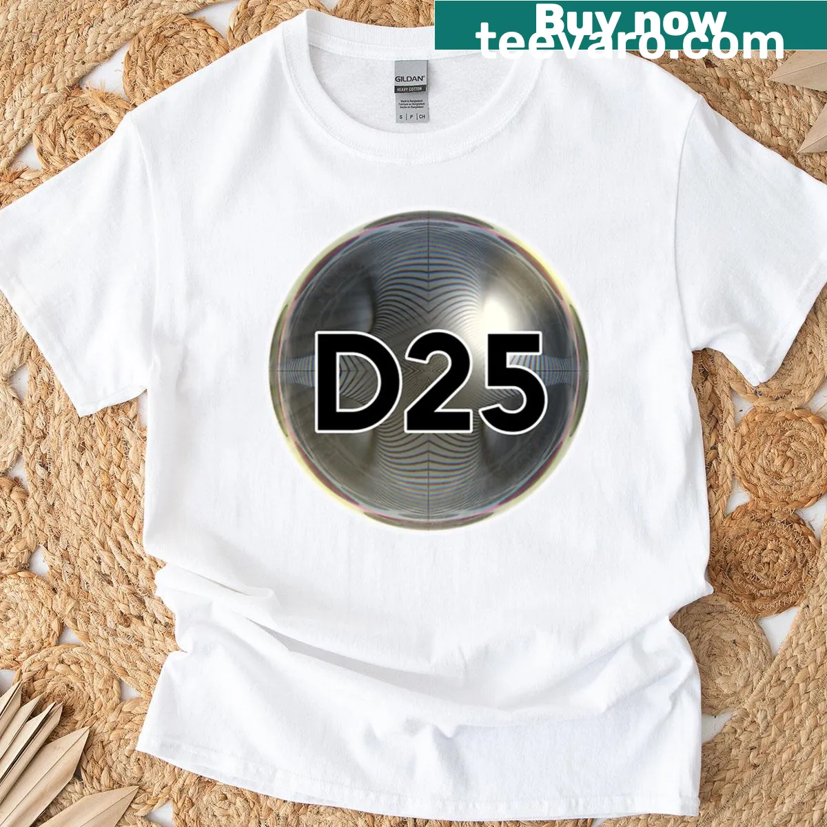 Artistic T-shirt with a design of a glass marble — on a men's t-shirt