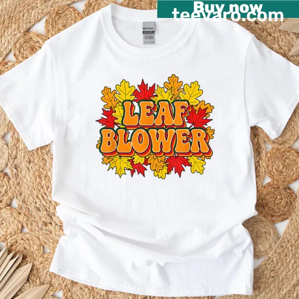 Vintage Halloween T-shirt with retro leaf design and funny graphics
