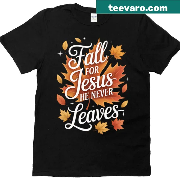 Vintage T-shirt with 'He Autumn For Never Fall' text