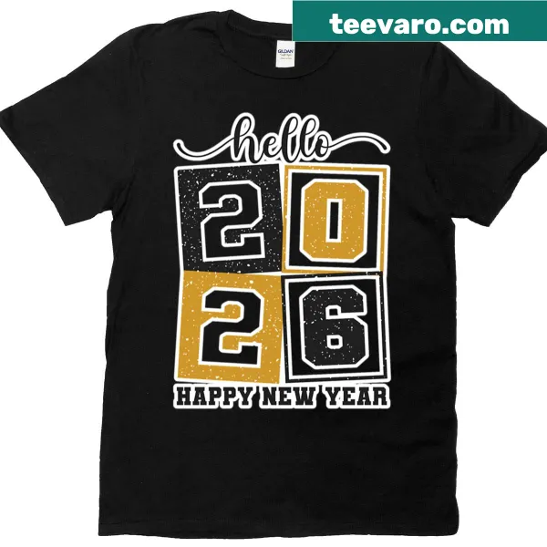 Happy New Year 2026 themed t-shirt