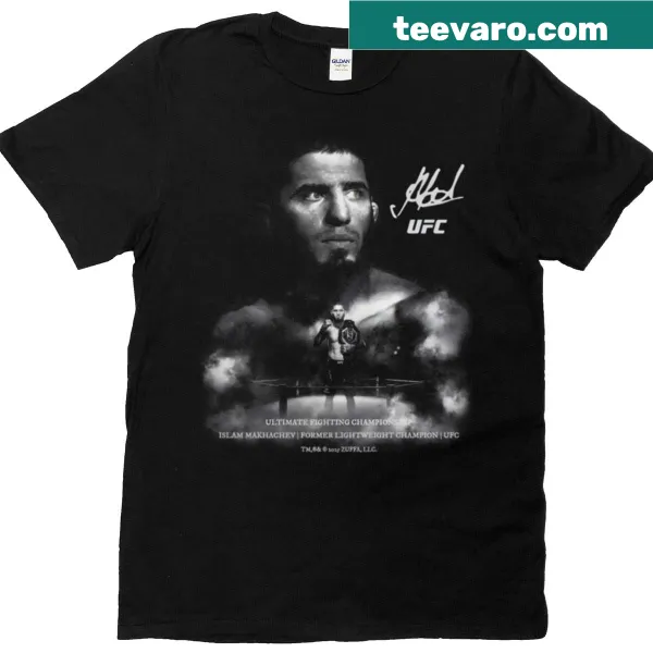 Islam Makhachev signature t-shirt for sports fans